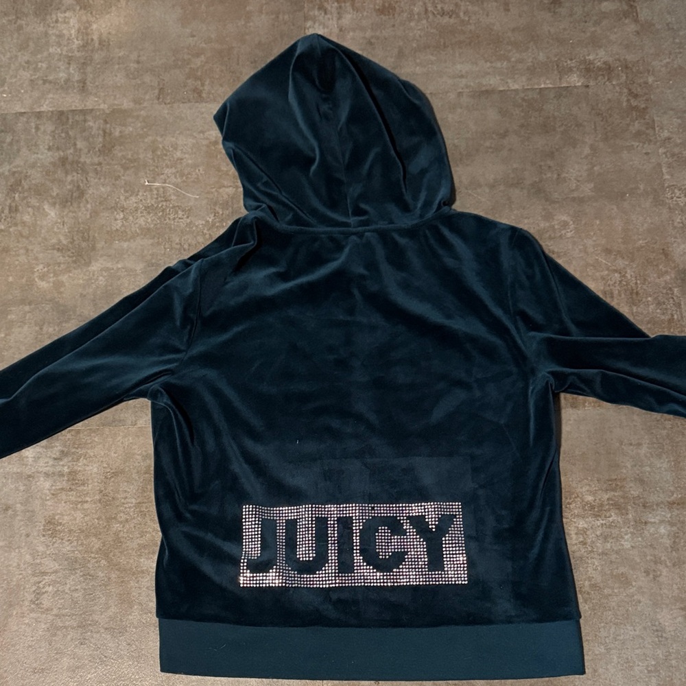 Juicy couture velour zip up hoodie